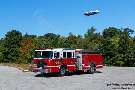 Engine 1 with Goodyear Blimp